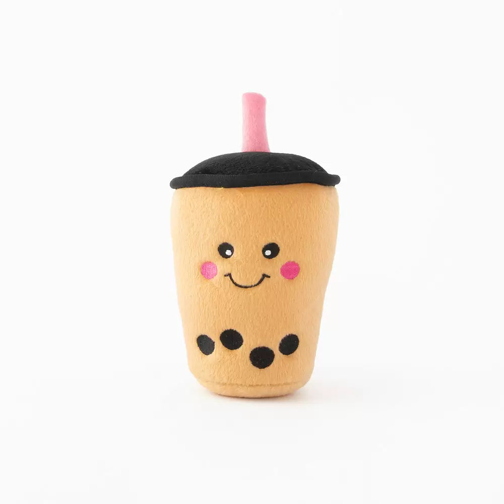 ZippyPaws Squeaky Plush Boba Milk Tea Dog Toy