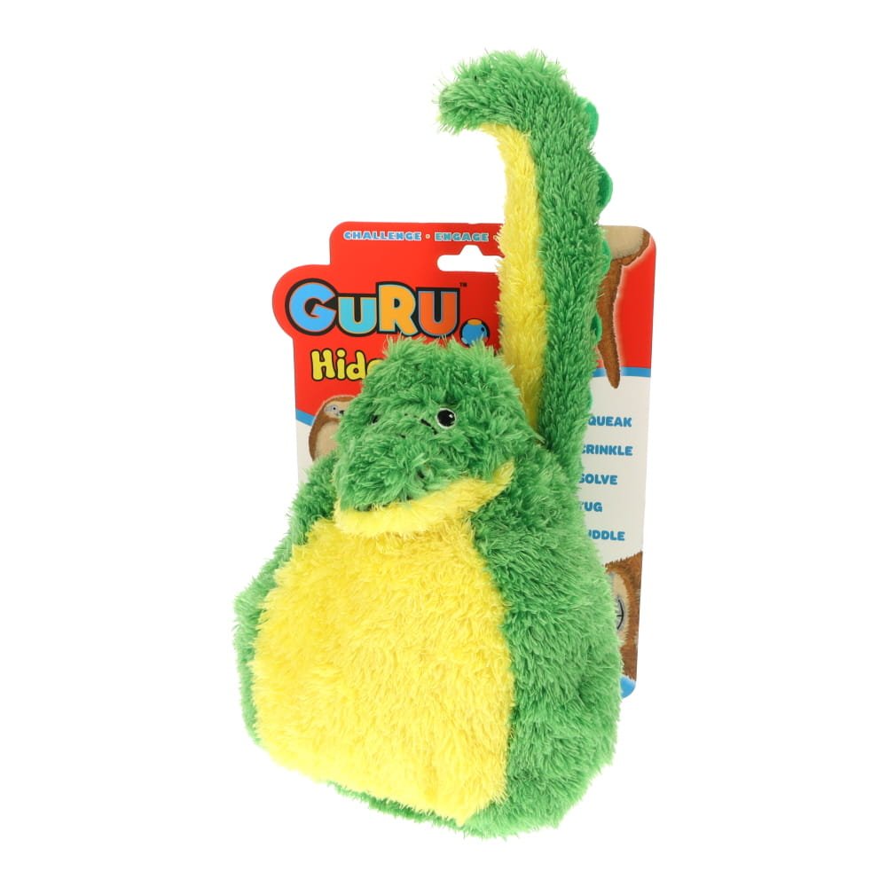 GURU Hide & Seek Puzzle Plush Dog Toy — Alligator, Large