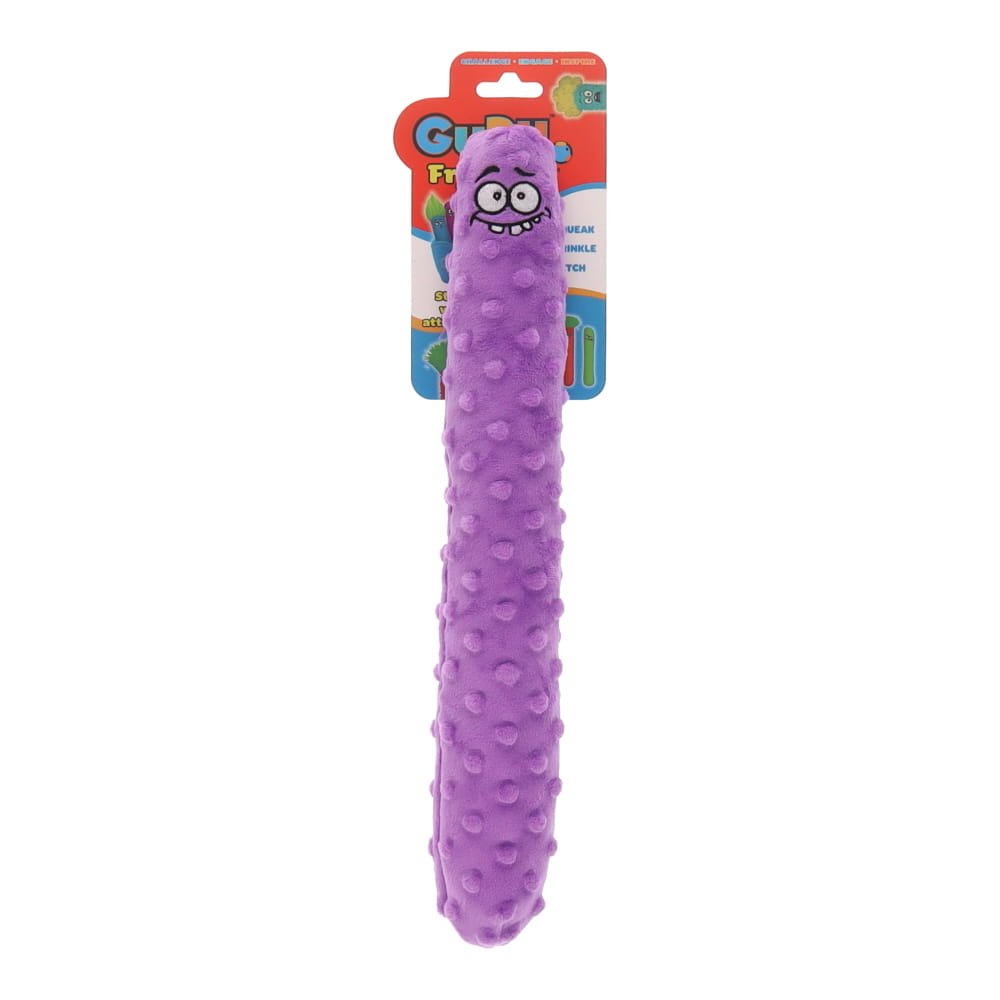 GURU Squeaky Plush Interactive Dog Toy — Fry Guy, Large