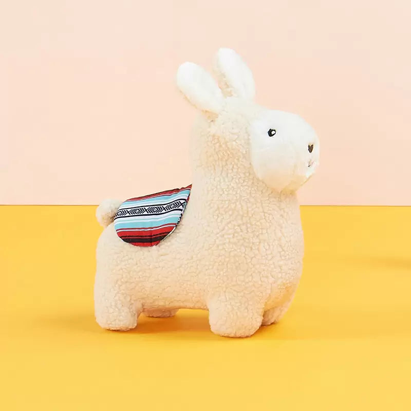 ZippyPaws Squeaky Plush Llama Dog Toy