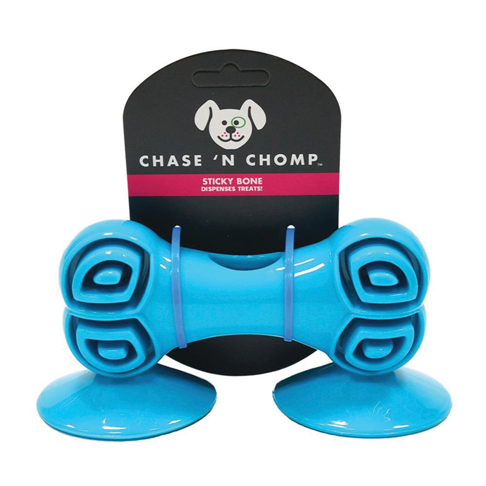 Chase 'n Chomp Rubber Fetch & Chew Bone Dog Toy