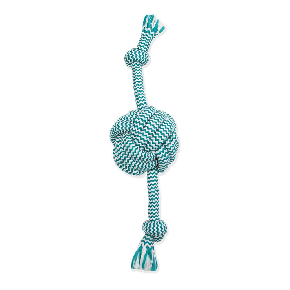 Flossy Chews Dental Rope Tug & Fetch Ball Large